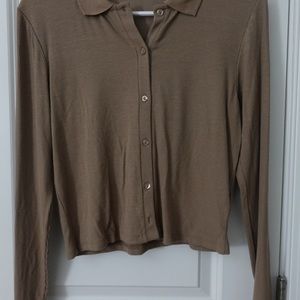 Brown Button down Shirt